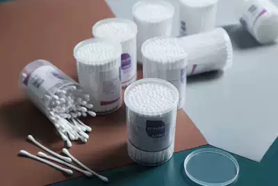 Cotton swabs, ear and nose cleaning, makeup, household cotton swabs, sticks, sticks, bags(100 pcs)