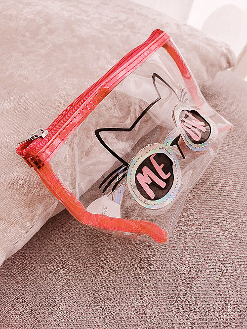 Cosmetic bag ins wind cosmetic bag waterproof portable female travel transparent large-capacity skin care wash bag