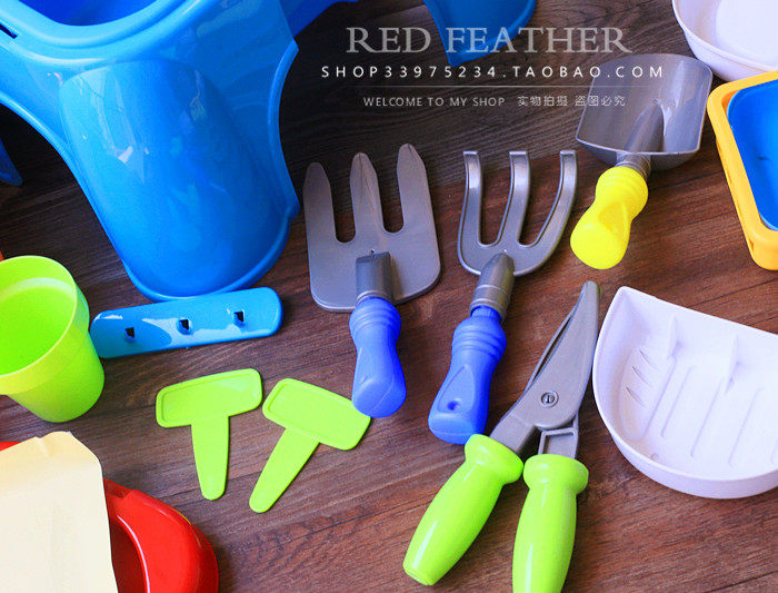 Children play sand tool table 2-3-5 years old boy baby play house wine tool box toy set stool