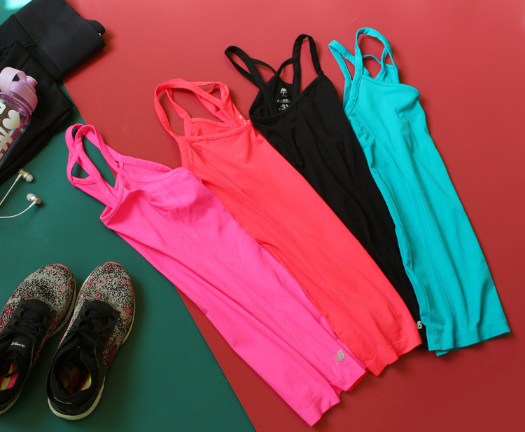 Bull Stock N Home Lady Fitness Running Sports Harness Vest Pure Color Summer Breathable sweat T-shirt