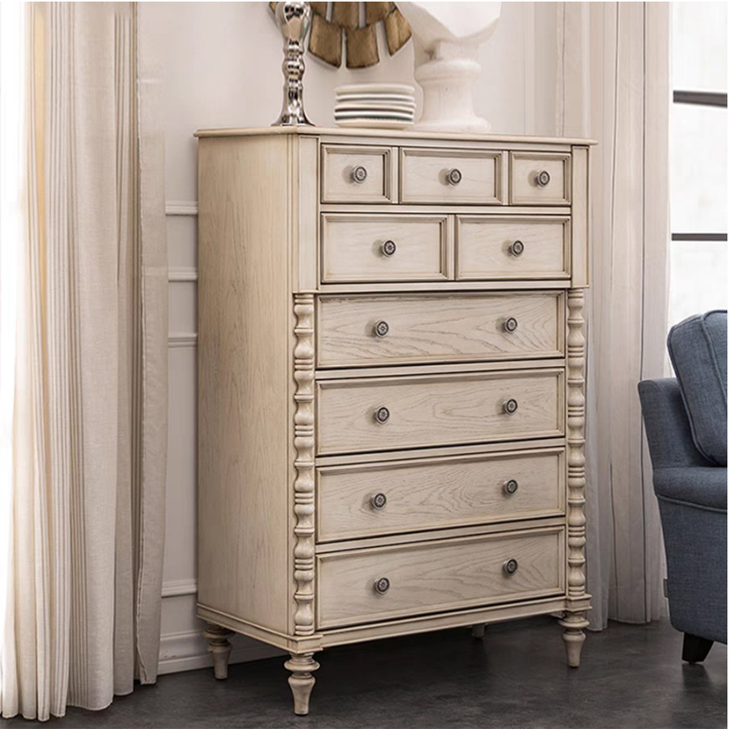 American-Style Distressed Vintage Chest of Drawers, Solid Wood Dining Table, White Desk, Large Bed, Drawer Cabinet, Bedroom Bedside Table, Storage Cabinet American-Style Distressed Vintage Chest of Drawers, Solid Wood Dining Table, White Desk, Large Bed, Drawer Cabinet, Bedroom Bedside Table, Storage Cabinet