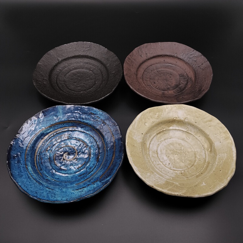 Japanese Cuisine Creative Ceramic Tableware Sushi Sashimi Platter Fruit Salad Bowl Tempura Fried Food Plate Multi-Purpose Plate