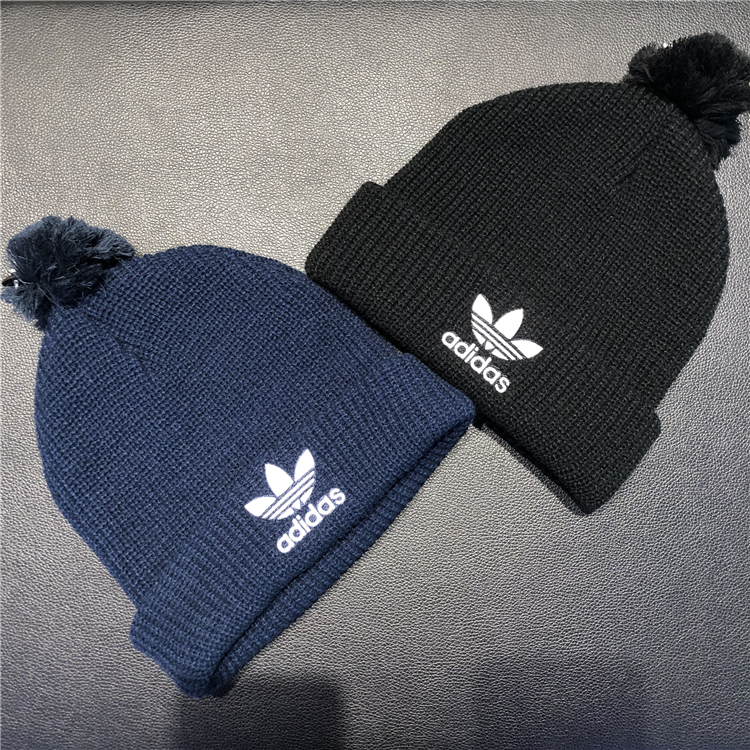 Adidas clover POMPOM mũ len thể thao phổ biến D98942 98944 BK7634 DH4299 - Mũ thể thao mũ lưỡi trai đen trơn