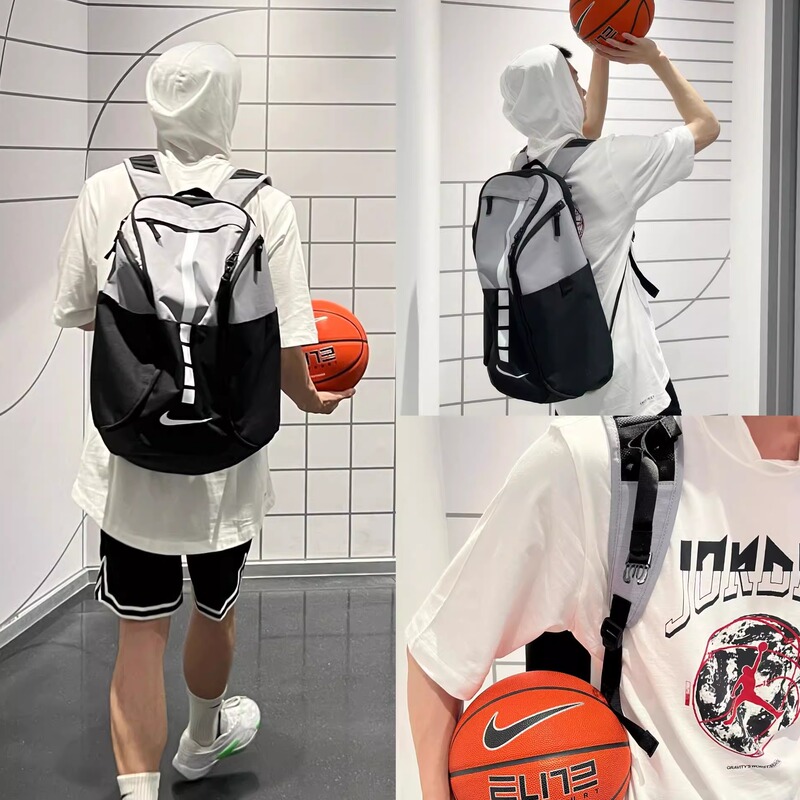 Nike Nike Large-Capacity Sports Basketball Student Schoolbag Computer Elite Backpack Ba5554-012 for Men and Women