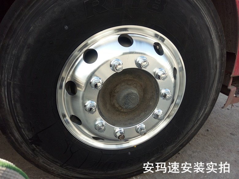 Xe tải xe tải bán rơ moóc hợp kim nhôm bánh xe vòng nhôm hỗ trợ chân không vòng thép bánh xe bánh xe hợp kim magiê mâm ô tô 18 inch	