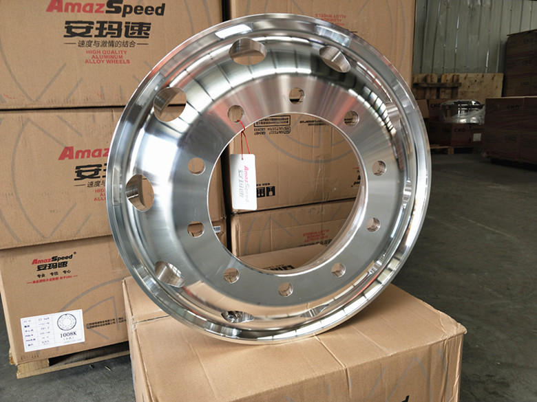 Xe tải xe tải bán rơ moóc hợp kim nhôm bánh xe vòng nhôm hỗ trợ chân không vòng thép bánh xe bánh xe hợp kim magiê mâm ô tô 18 inch	