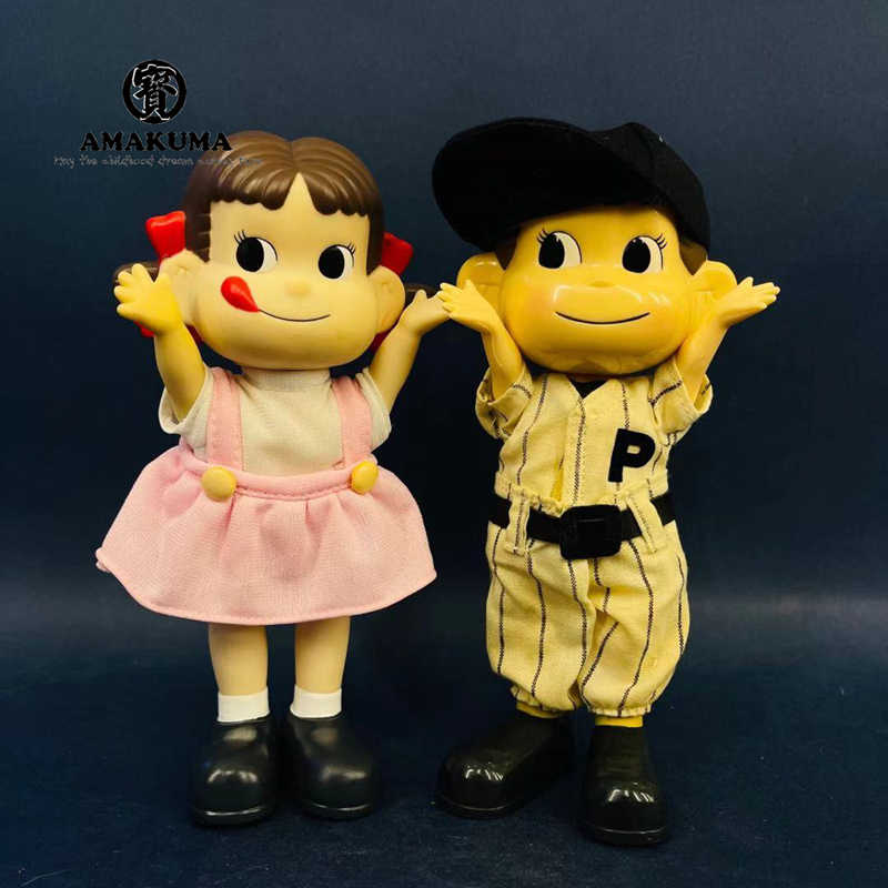 日本不二家peko牛奶妹妹人形周边摆件硬体公仔手办昭和玩具