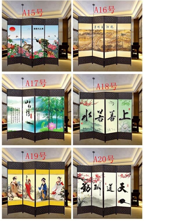 Màn hình phân vùng thời trang gỗ rắn màn hình vải không thấm nước màn hình phòng khách hiên phòng ngủ Trung Quốc hiện đại tối giản màn hình gấp - Màn hình / Cửa sổ vách trang trí phòng thờ