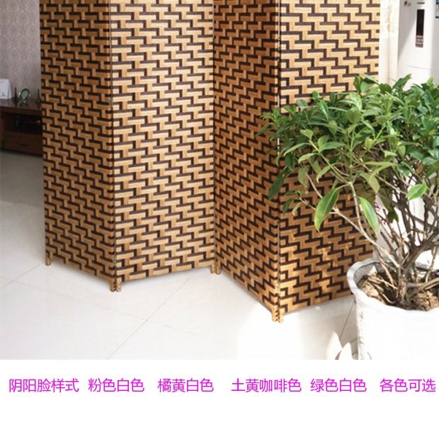 Hiện đại màn hình phòng ngủ rơm phòng khách hiên màn hình gấp khách sạn hai mặt gấp văn phòng thời trang châu Âu - Màn hình / Cửa sổ vách ngăn gỗ tự nhiên