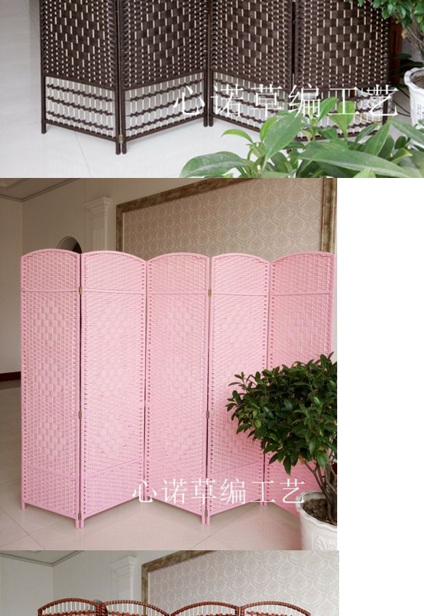 Mục vụ IKEA mây rơm màn gỗ rắn phân vùng thời trang khách sạn hiên phòng khách phòng ngủ di chuyển màn hình gấp - Màn hình / Cửa sổ vách ngăn cầu thang gỗ