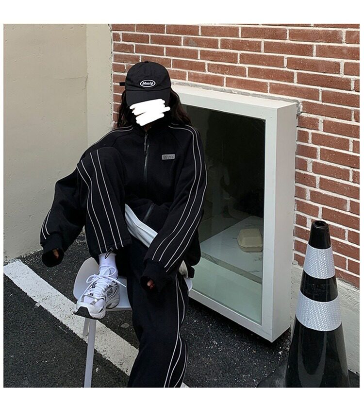 Спортивный костюм, комплект, куртка для отдыха для школьников и студентов, подходит для подростков, оверсайз, для бега для девушки 