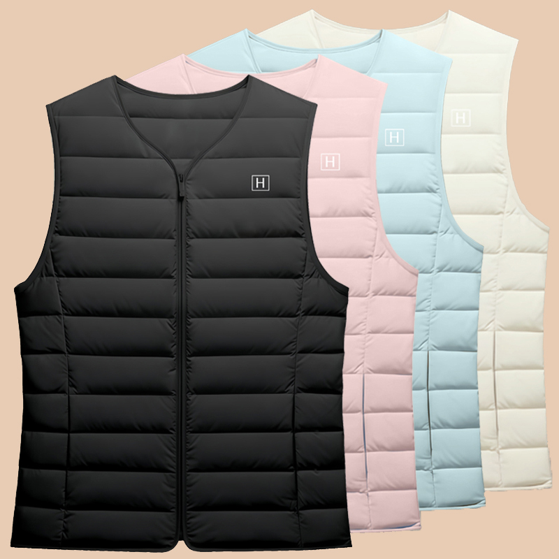 2026 New Style down Cotton Vest for Women, Autumn and Winter Short Style, Lightweight and Warm, Sleeveless Inner Wear Vest with Zipper, Close-Fitting Vest 2026 New Style down Cotton Vest for Women, Autumn and Winter Short Style, Lightweight and Warm, Sleeveless Inner Wear Vest with Zipper, Close-Fitting Vest