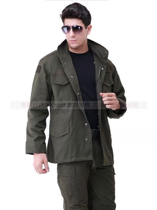Quạt quân đội mặc ngoài trời 101 bộ phận trên không phiên bản quân đội M65 áo gió mùa thu và mùa đông phù hợp với lĩnh vực Authentic - Những người đam mê quân sự hàng may mặc / sản phẩm quạt quân đội boot quân đội