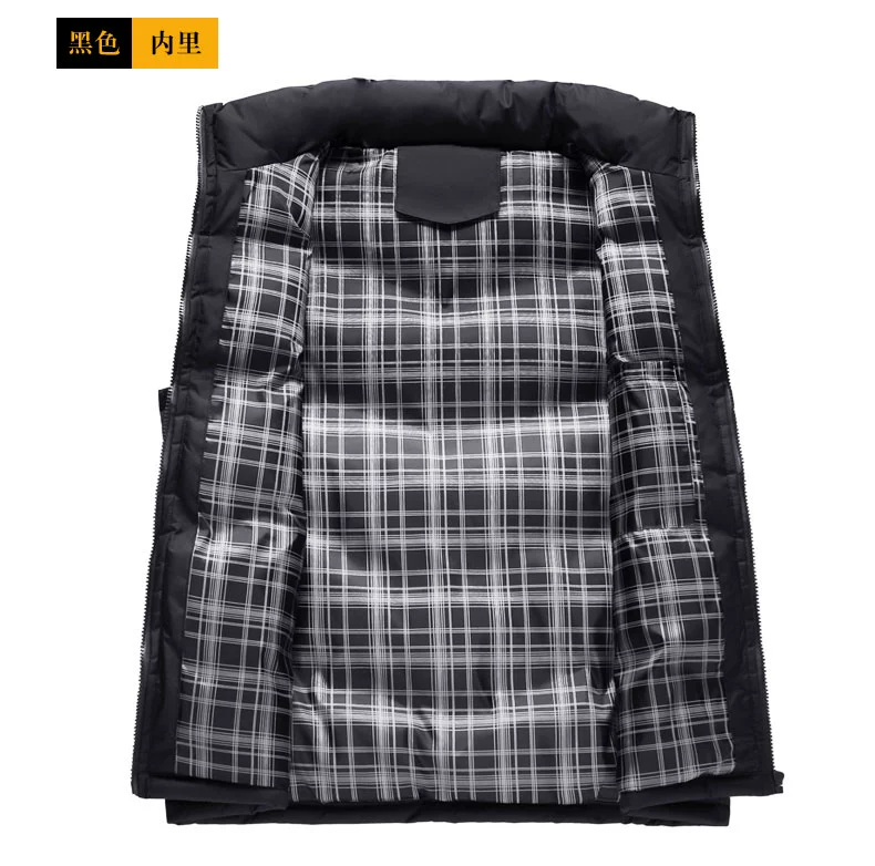 Bố mặc vest mùa đông cộng với áo nhung dày ấm áp áo vest nam trung niên vest nam trung niên áo 3 lỗ tập gym