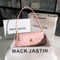 Hong Kong MACKJASTAIN GENUINE LEATHER UNDERARMS 2021 NEW WEB RED POP PINK ADVANCED SENSAL STICK SINGLE SHOULDER BAG