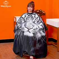 Customized barber shops increase hairdressing barber siege for single hair salon without sticking 3D tiger shear cloth