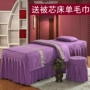 Beauty bed cover bốn bộ màu sắc đẹp thẩm mỹ viện massage vật lý trị liệu cơ thể giường bao gồm bốn bộ đặc biệt tùy chỉnh ga chun bọc giường spa