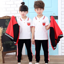Primary school uniforms set cotton spring and autumn baseball uniforms sports class uniforms T-shirt kindergarten uniforms