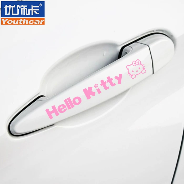 Hello kitty, светоотражающая наклейка с мультяшным рисунком