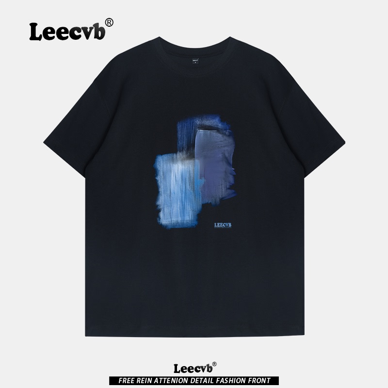 Leecvb Trendy Brand Collaboration Outlet 2026 New Spring and Summer Fashion Popular All-Cotton Short-Sleeve T-Shirt Unisex Top