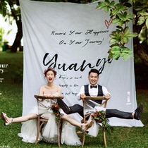 2019 New background cloth wedding creative props location photography props English background cloth photo studio travel props