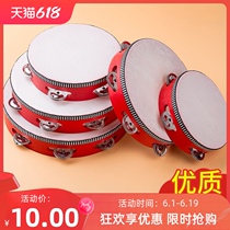 Xinjiang dance tambourine kindergarten Orff percussion instrument teacher grade examination special hand beat drummer rattle tambourine