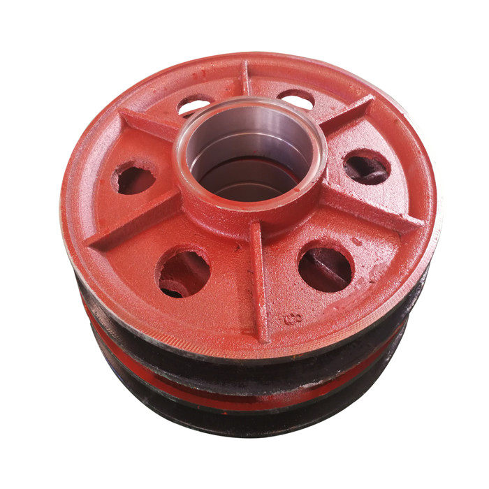 Crane driving QD double beam hook pulley block pulley sheet cast steel pulley block fixed pulley