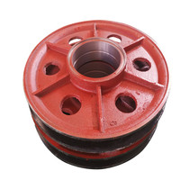Crane driving QD double beam hook pulley block pulley sheet cast steel pulley block