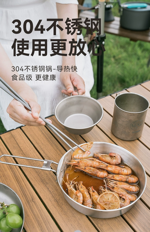 bộ dụng cụ nấu ăn joseph Hươu đen BLACKDEER nguyên bản thép không gỉ Bộ nồi ấm đun nước ngoài trời chảo di động bếp cắm trại bộ đồ dùng nhà bếp vỉ nướng cắm trại bộ dụng cụ nấu ăn silicon