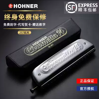 14-hole harmonica German and 255hohner257 adult beginner self-study introductory practice instruments