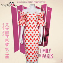 Customized second season Emily in Paris Cos Dress Role Play Cosplay Cosplay Woman