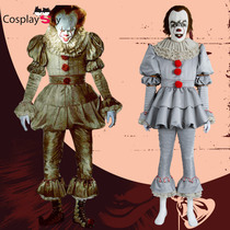 Spot Clown Soul Returning Cosplay Horror Clown Cosplay Costume Mask Hooded Full Set Penny Wise Cosplay Clothing