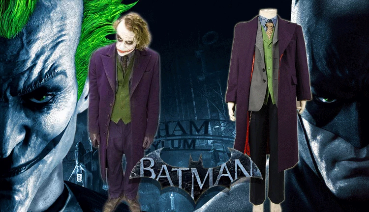 Batman cos hiệp sĩ bóng đêm joker chú hề cosplay trang phục chú hề áo len áo vest - Cosplay