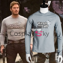 Guardians of the Galaxy 2 Star Gee T-shirt Peter Quill cosplay clothing mens clothing cos clothing
