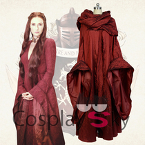 Melisandre Red Robe Womens Cosplay Costume Womens Ice  Fire Song Priestess