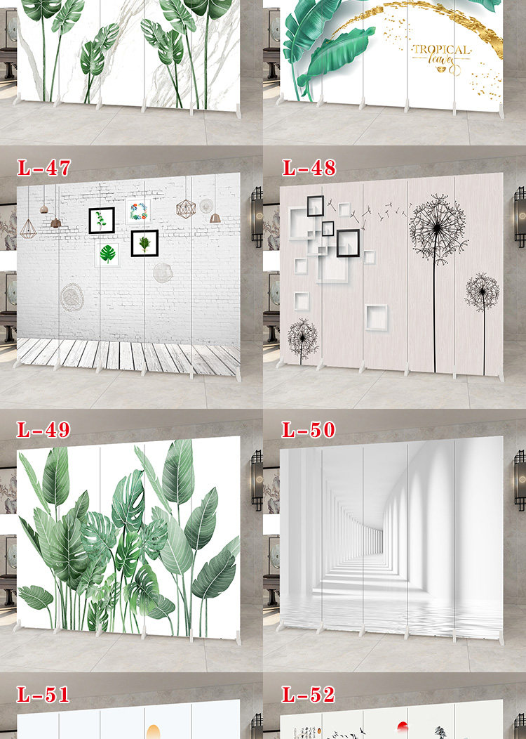 ширма 简易屏风隔断墙板自装办公室可移动折叠简约饭店客厅遮挡活动折屏 Other