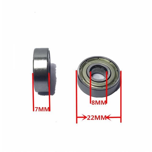 Twist xe ba bánh ván trượt bánh xe đẩy phụ kiện sức sống hội đồng quản trị trượt băng trượt patin 608zz giày patin cho bé