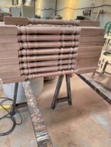 Solid wood column Sabili small column large column No. 1 hair embryo ordinary solid wood stair handrail railings Congo import