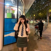 Your halo lala Strawberry Milk Fall Winter New Women's Pale Pink Slim Shirt Jacket Women's Spicy