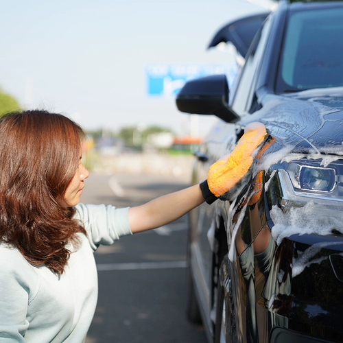 Двойные перчатки для мытья машины с утолщенными и бархатными маршрутами, широко распространенными зимой, поглощение воды, сильная автомобильная красота, красота для удаления пыли.