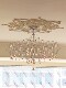 New French-Style Light Luxury Living Room Crystal Chandelier, High-End Firefly Design, Elegant and Grand for Villa, Dining Room, and Bedroom Main Lighting