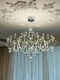 French-Style Living Room Crystal Chandelier, Light Luxury, Romantic and High-End, Dining Room, Bedroom, Starry Sky, Firefly Light Cube Lighting