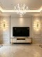 French-Style Light Luxury Firefly Crystal Wall Lamp, Creative Art, Modern Living Room Background Wall, Bedroom Bedside Atmosphere Wall Lamp
