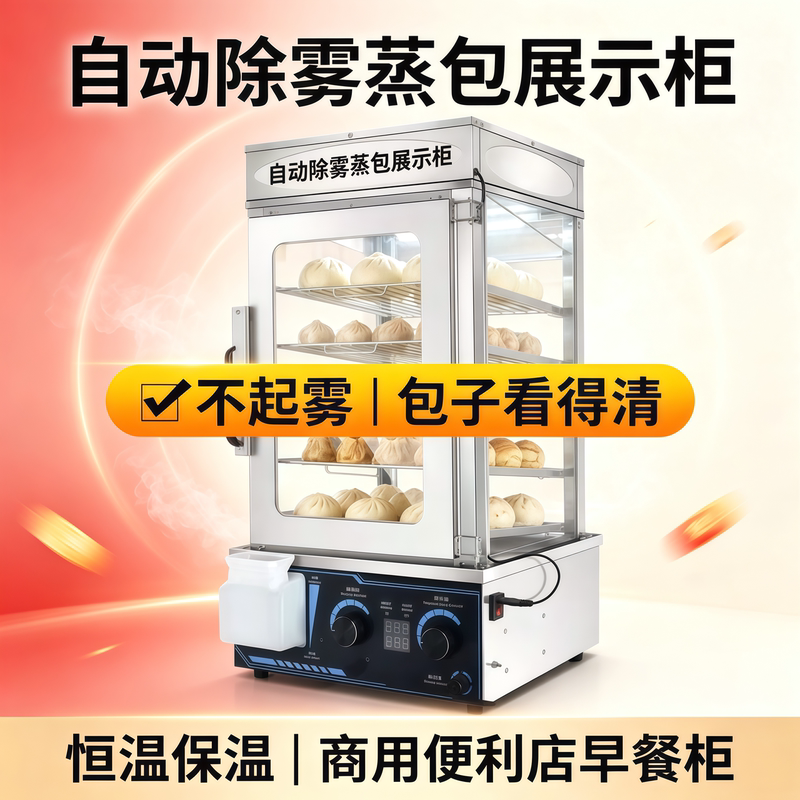 Fully Automatic Steamed Bun Machine, Commercial Small Steamer, Steamed Bun Warming Table, Desktop Steamed Bun Cabinet, Convenience Store Glass Display Cabinet Fully Automatic Steamed Bun Machine, Commercial Small Steamer, Steamed Bun Warming Table, Desktop Steamed Bun Cabinet, Convenience Store Glass Display Cabinet
