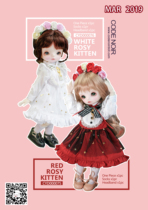 (CODENOiR) Spot free shipping 6 points YOSD BJD doll clothes cat dress CYD-75