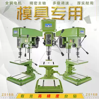 16mm desktop drilling machine mold desktop drilling machine high precision industrial bench drilling machine multifunctional Dragon Z516B desktop drilling machine high power