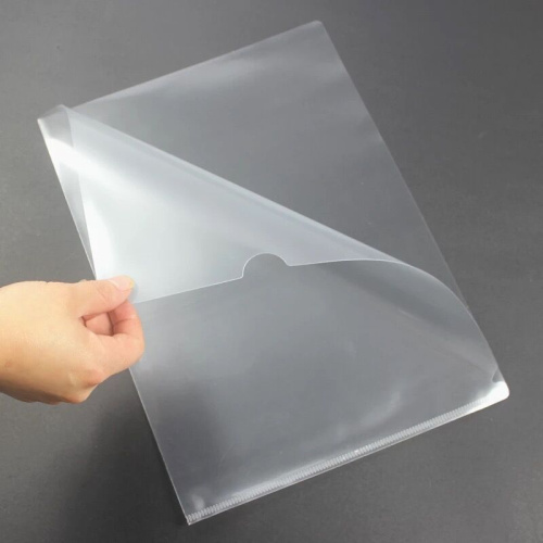 File protective sleeve L Type opening File bag Two pages bag A4 Transparent plastic Single page File bag Tianjin-Taobao
