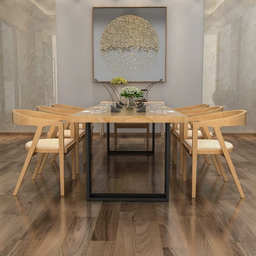 American Loft Desk Solid Wood Simploity, современные длинные столы и стульственные группы конференции, творческий переговоры