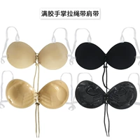 Полностью резиновый шнурок на ладонь длиной 3 см с плечевым ремнем, черная чашка.