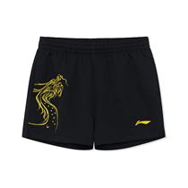 Li Ning Table Tennis Suit Special Cabinet Sportswear Pants AAPR368 Childrens section table tennis shorts black
